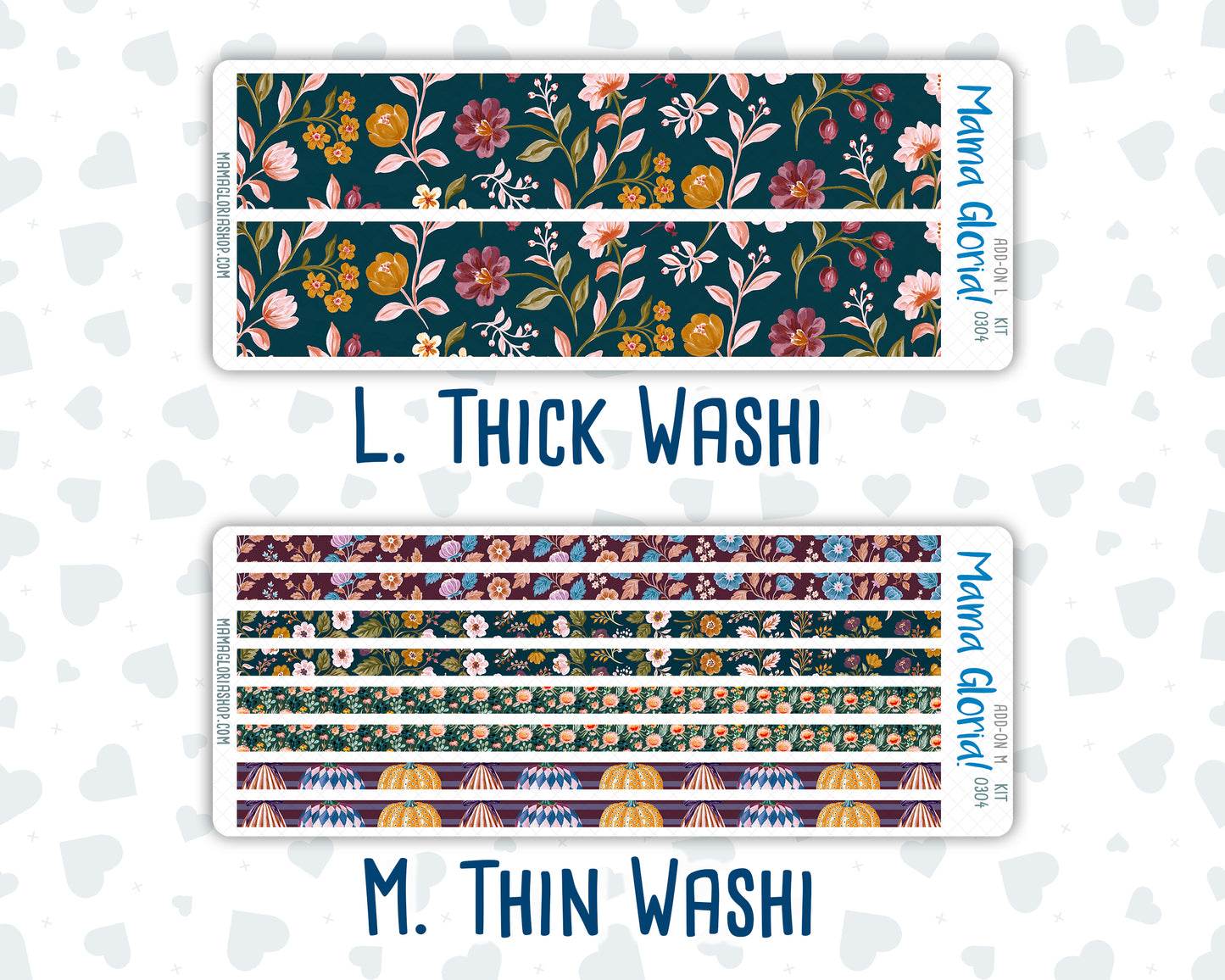 Kit 0304 - Add Ons - November - Autumn In Bloom - Planner Stickers