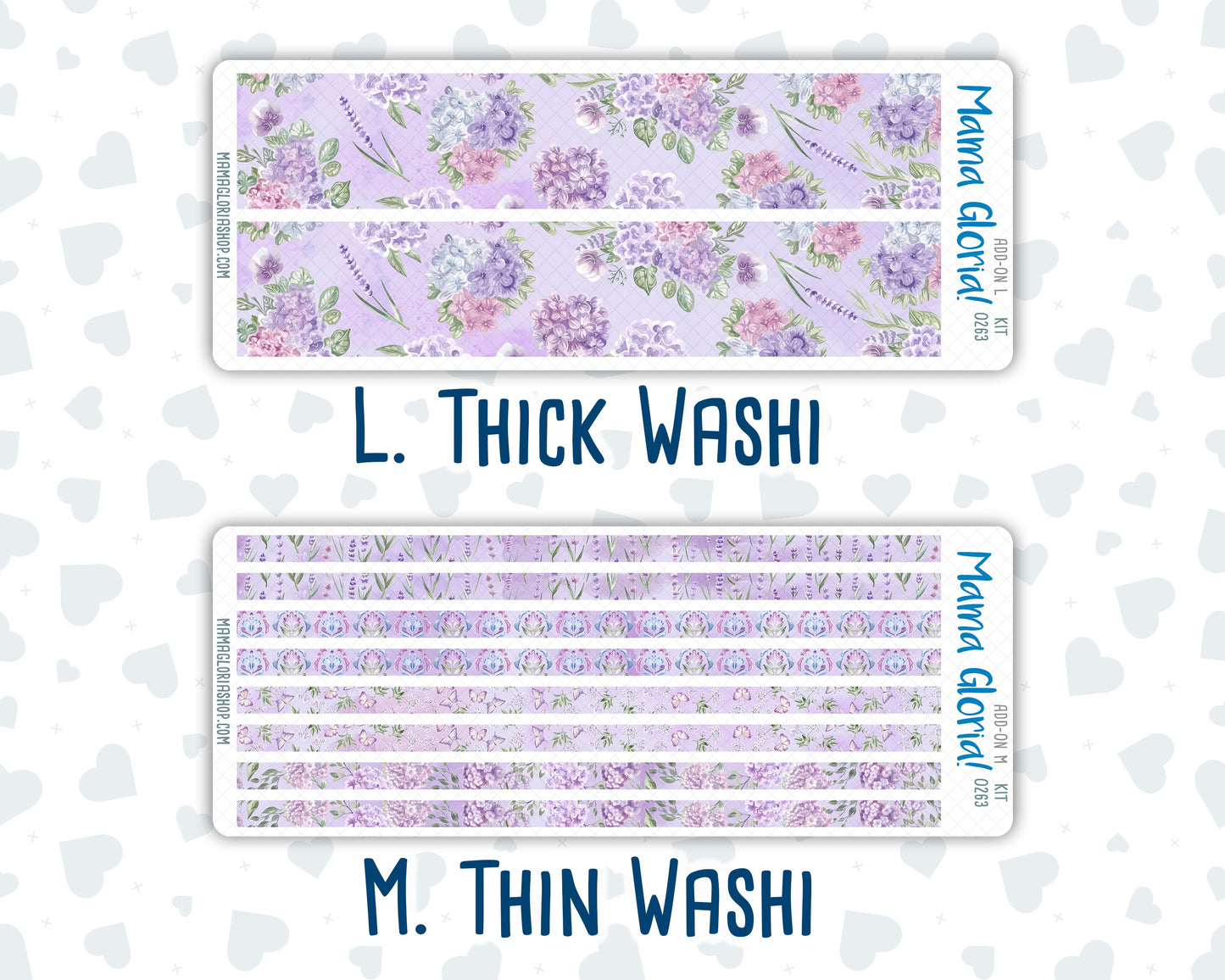 Kit 0263 - Add Ons - April - Lavender Drift - Planner Stickers