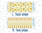 Kit 0229 - Add Ons - August - Golden Faces - Planner Stickers