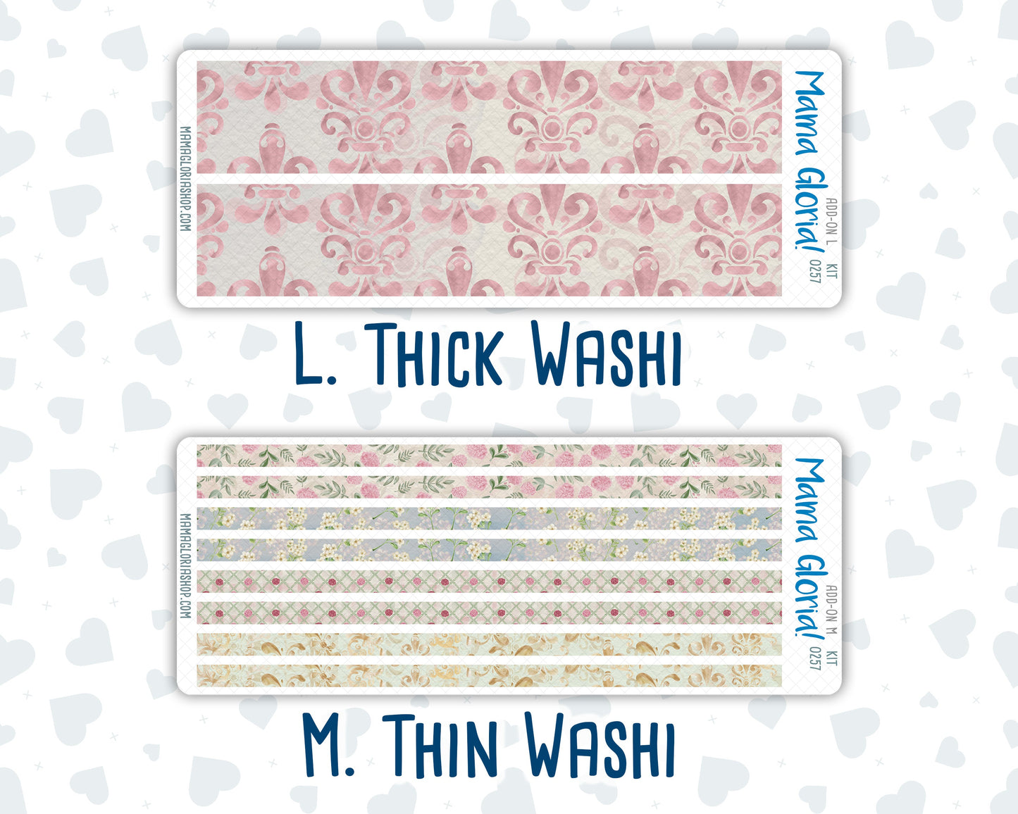 Kit 0257 - Add Ons - March - Blush Garden - Planner Stickers