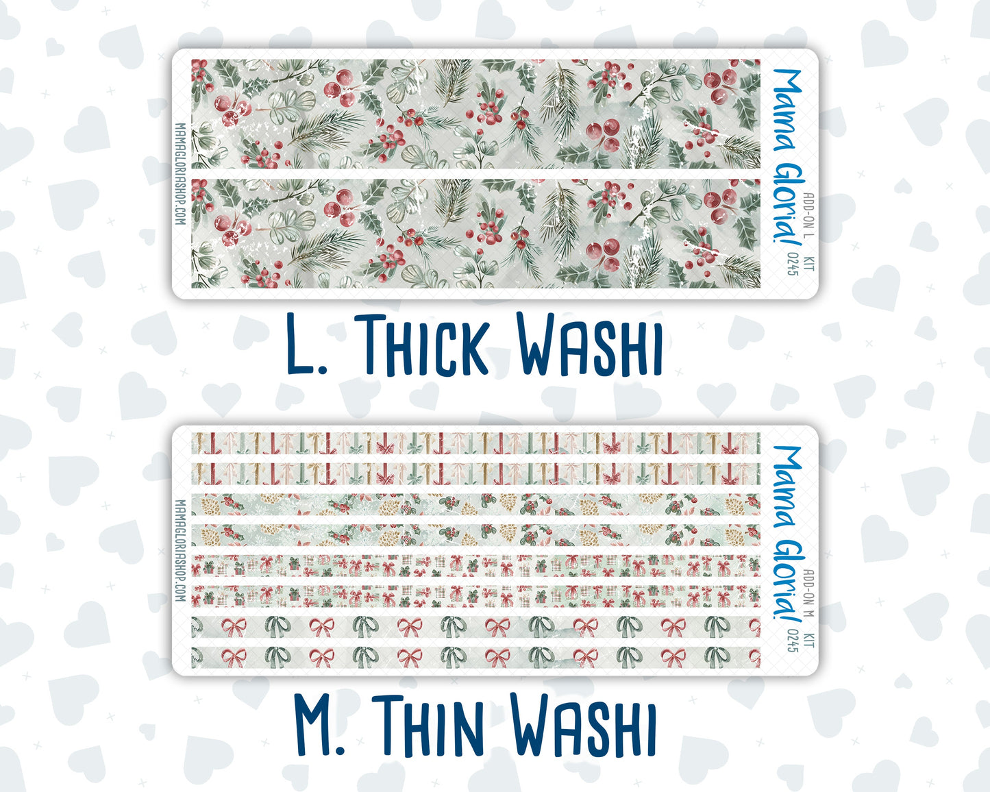 Kit 0245 - Add Ons - December - Vintage Christmas - Planner Stickers