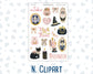 Kit 0297 - Add Ons - October - Pink Spell - Planner Stickers