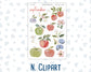 Kit 0295 - Add Ons - September - Apple Harvest - Planner Stickers