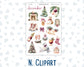 Kit 0307 - Add Ons - December - Velvet Hearth - Planner Stickers