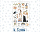 Kit 0300 - Add Ons - October - Autumn Stroll - Planner Stickers
