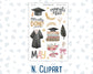 Kit 0272 - Add Ons - May - Graduation - Planner Stickers