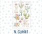 Kit 0261 - Add Ons - April - Llama Spring - Planner Stickers