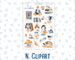 Kit 0299 - Add Ons - October - Book Nook - Planner Stickers