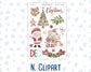 Kit 0244 - Add Ons - December - Santas Village - Planner Stickers