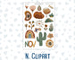 Kit 0243 - Add Ons - November - Boho Autumn - Planner Stickers