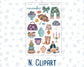 Kit 0304 - Add Ons - November - Autumn In Bloom - Planner Stickers