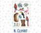 Kit 0275 - Add Ons - July - Tropical Safari Blush - Planner Stickers