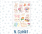 Kit 0262 - Add Ons - April - Spring Puffs - Planner Stickers