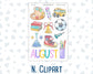 Kit 0230 - Add Ons - August - School Daze - Planner Stickers