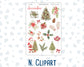 Kit 0308 - Add Ons - December - Knit & Holly - Planner Stickers