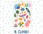 Kit 0226 - Add Ons - July - Tropical Whimsy - Planner Stickers