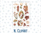 Kit 0298 - Add Ons - October - Velvet Bloom - Planner Stickers