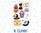 Kit 0236 - Add Ons - October - Sweet & Spooky - Planner Stickers
