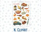 Kit 0302 - Add Ons - November - Thankful Season - Planner Stickers
