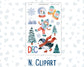 Kit 0247 - Add Ons - December - Snow Day Adventures - Planner Stickers
