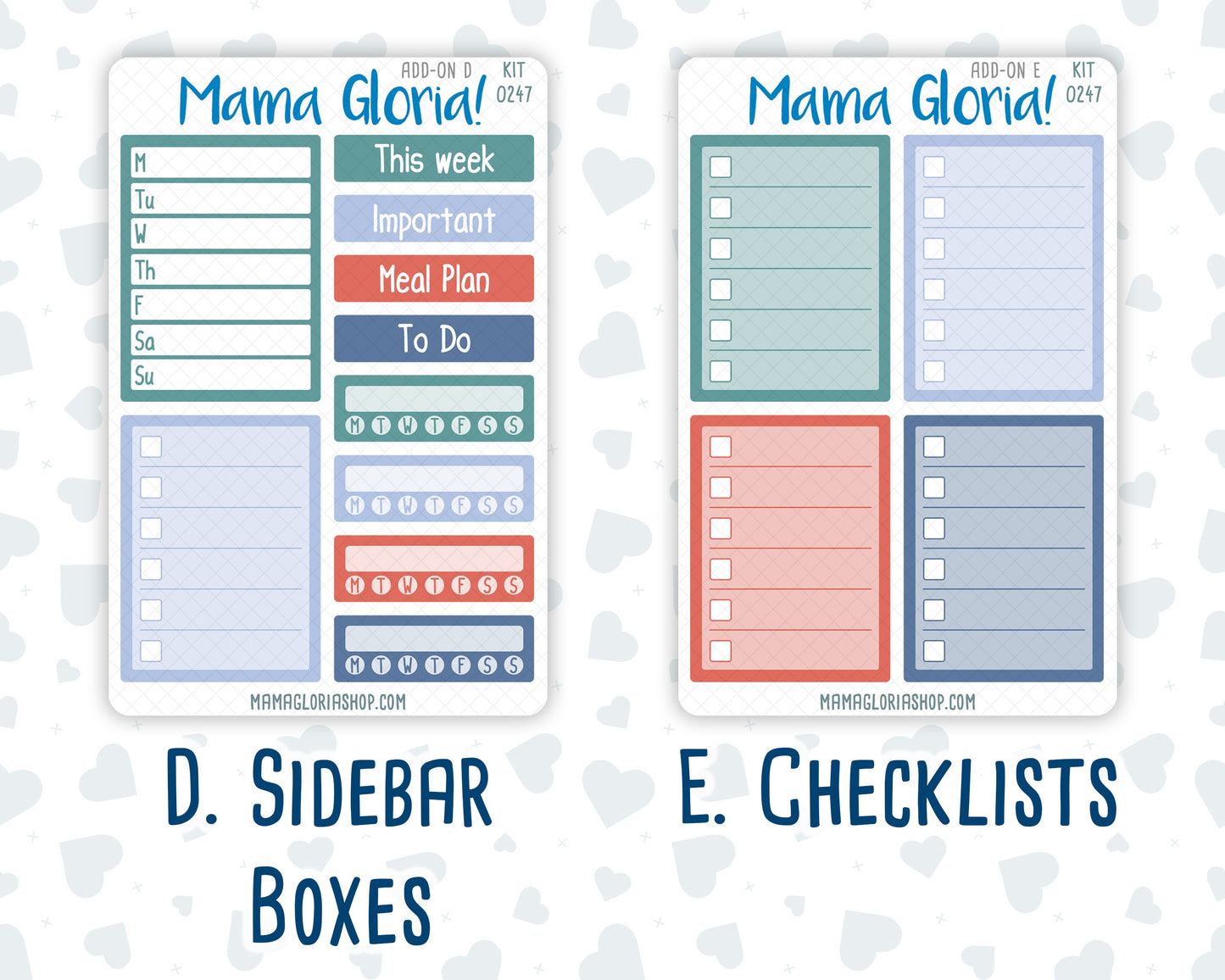 Kit 0247 - Add Ons - December - Snow Day Adventures - Planner Stickers