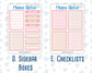 Kit 0297 - Add Ons - October - Pink Spell - Planner Stickers