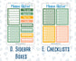 Kit 0226 - Add Ons - July - Tropical Whimsy - Planner Stickers
