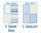 Kit 0249 - Add Ons - January - Icy Lace - Planner Stickers