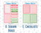 Kit 0276 - Add Ons - July - Melon Crush - Planner Stickers