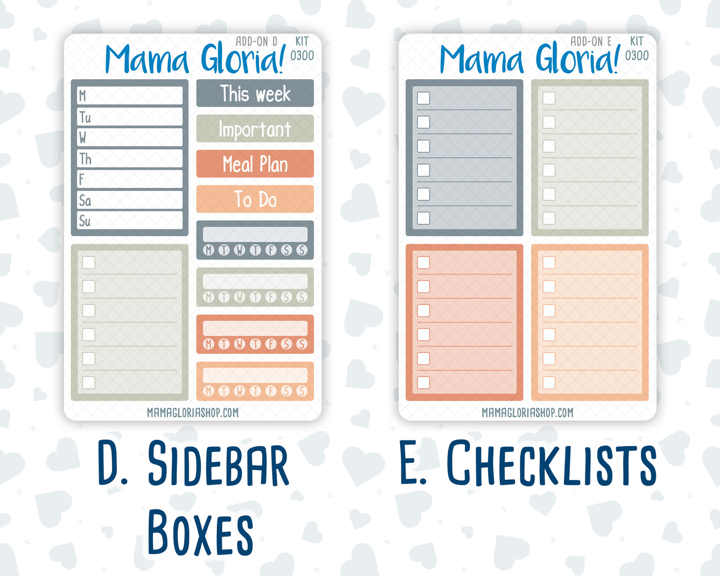 Kit 0300 - Add Ons - October - Autumn Stroll - Planner Stickers
