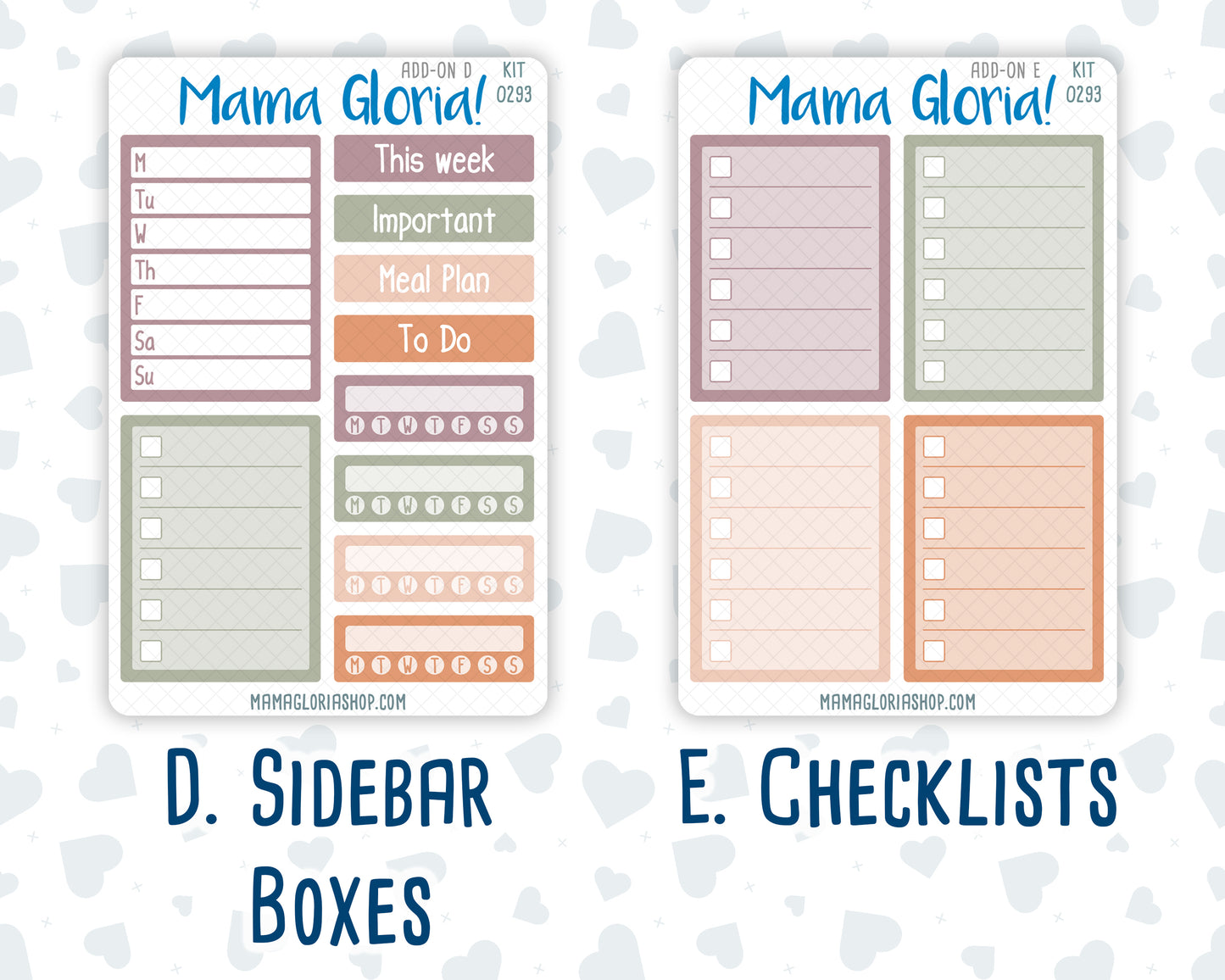 Kit 0293 - Add Ons - September - Fleur de Provence - Planner Stickers