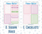 Kit 0253 - Add Ons - February - Rosy Daydreams - Planner Stickers