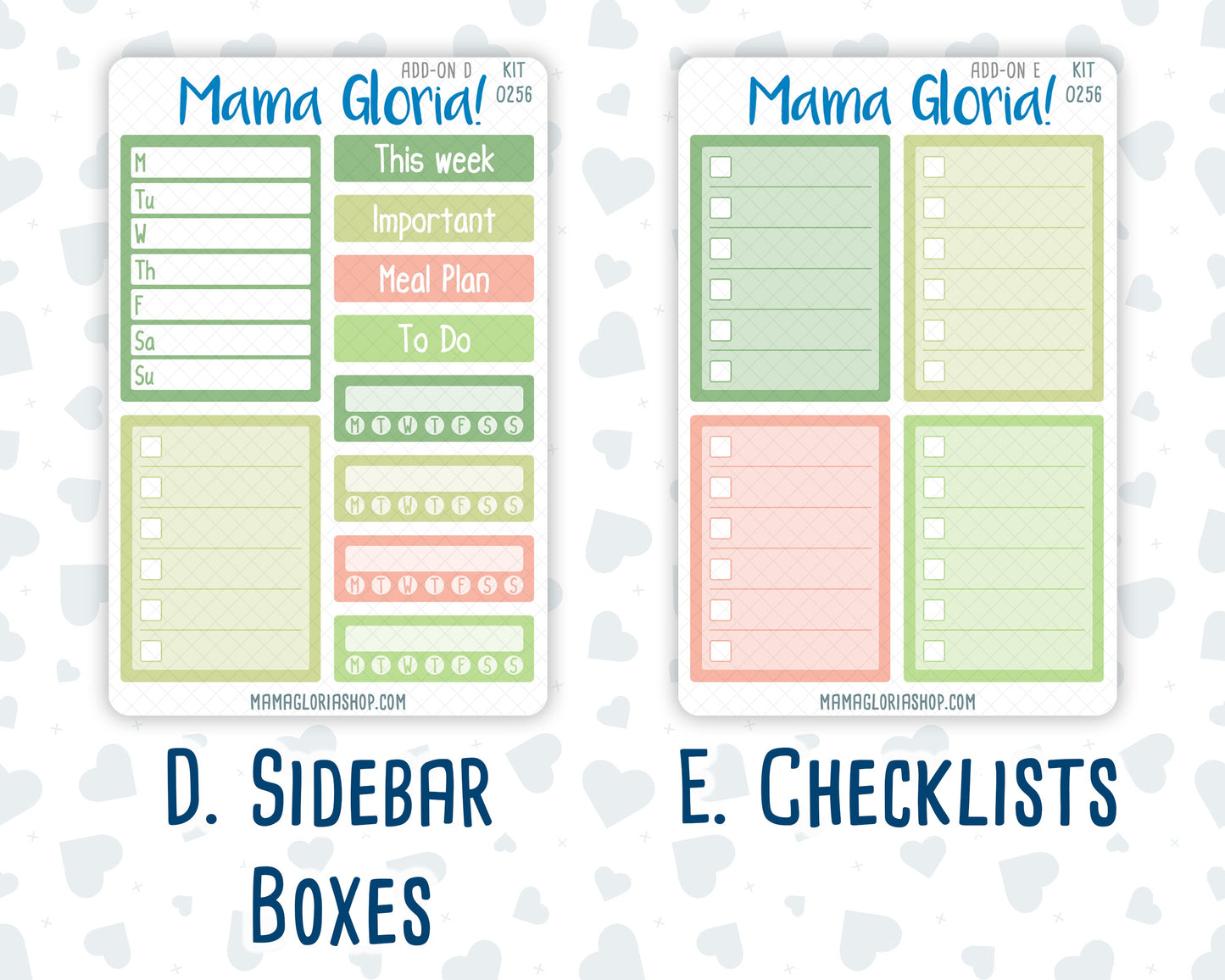 Kit 0256 - Add Ons - March - Froggy Luck - Planner Stickers