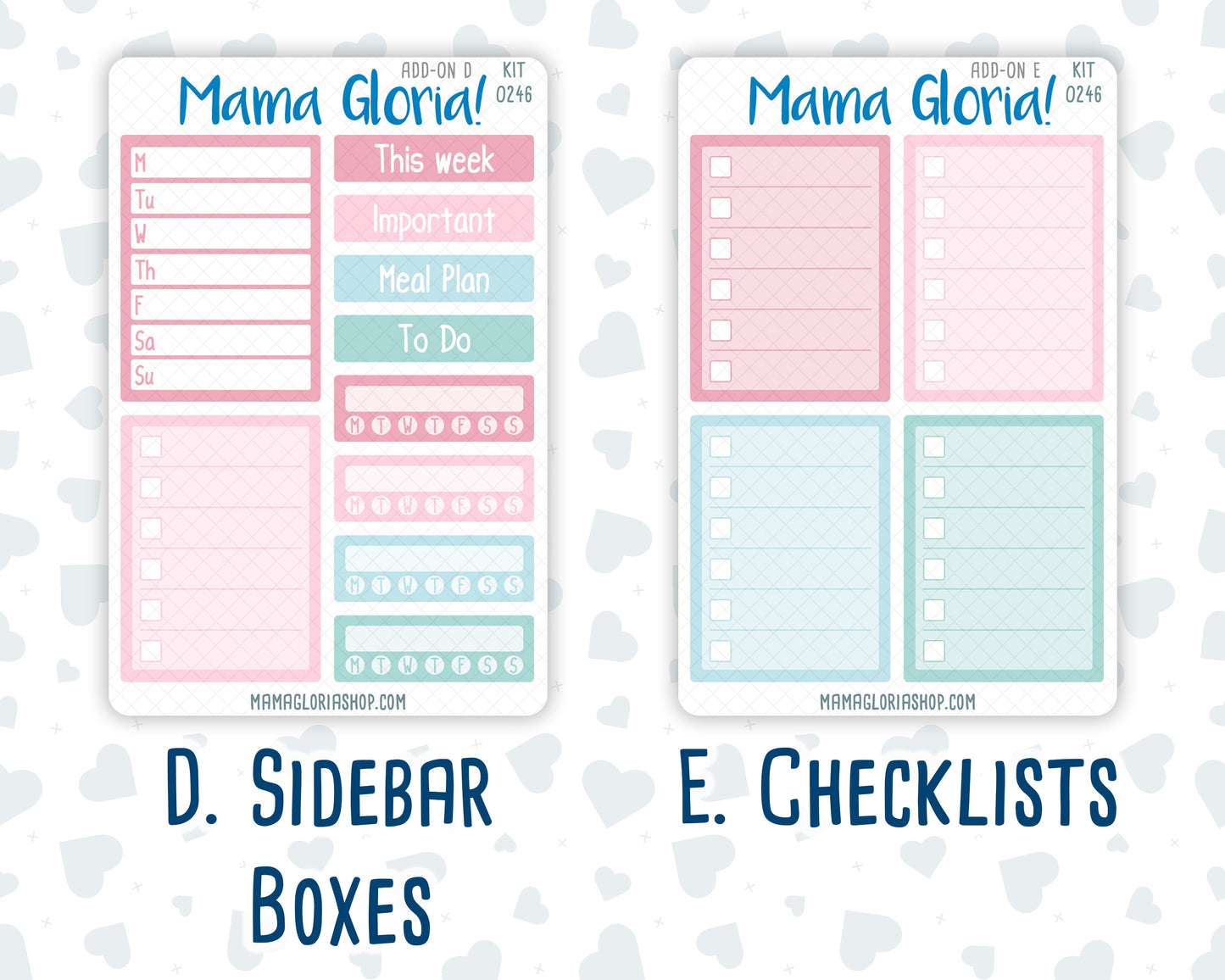 Kit 0246 - Add Ons - December - Gingerbread Sweets - Planner Stickers