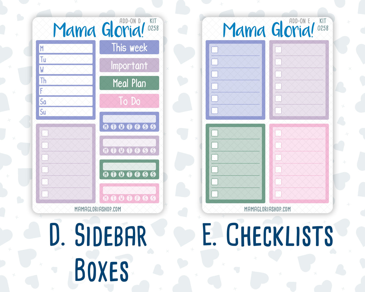 Kit 0258 - Add Ons - March - Plant Therapy - Planner Stickers