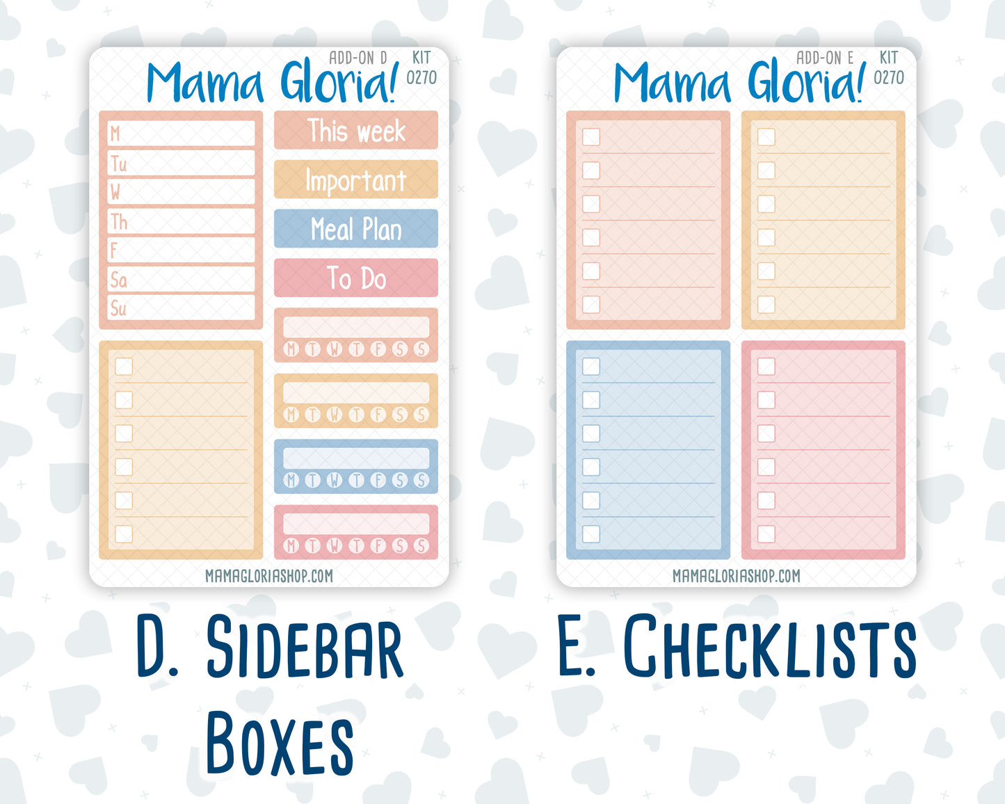 Kit 0270 - Add Ons - June - Beachside Bliss - Planner Stickers
