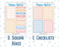 Kit 0270 - Add Ons - June - Beachside Bliss - Planner Stickers