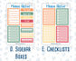 Kit 0271 - Add Ons - June - Strawberry Shore - Planner Stickers