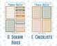 Kit 0243 - Add Ons - November - Boho Autumn - Planner Stickers