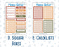Kit 0298 - Add Ons - October - Velvet Bloom - Planner Stickers