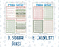 Kit 0257 - Add Ons - March - Blush Garden - Planner Stickers