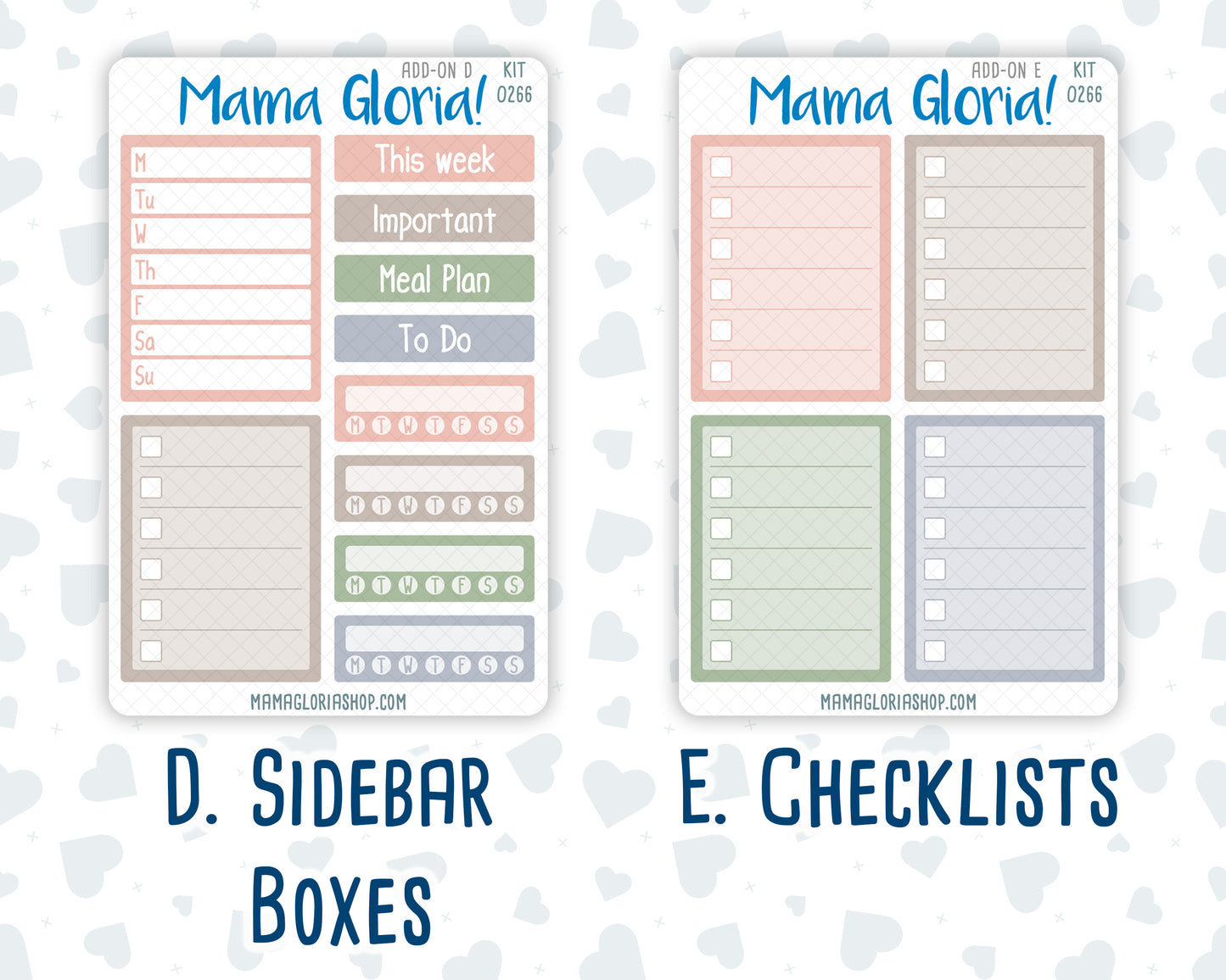 Kit 0266 - Add Ons - May - Froggy Lake Picnic - Planner Stickers