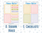 Kit 0280 - Add Ons - Half Past Six In August - Planner Stickers