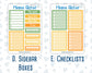 Kit 0277 - Add Ons - August - Sunflower Drama Club - Planner Stickers