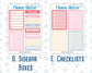 Kit 0254 - Add Ons - February - Valentine Village - Planner Stickers