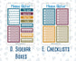 Kit 0304 - Add Ons - November - Autumn In Bloom - Planner Stickers