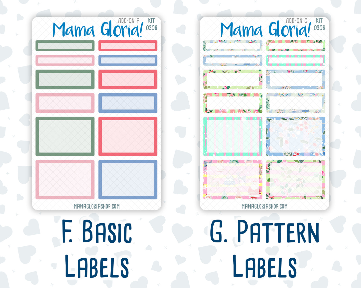 Kit 0306 - Add Ons - December - Jolly Mischief - Planner Stickers