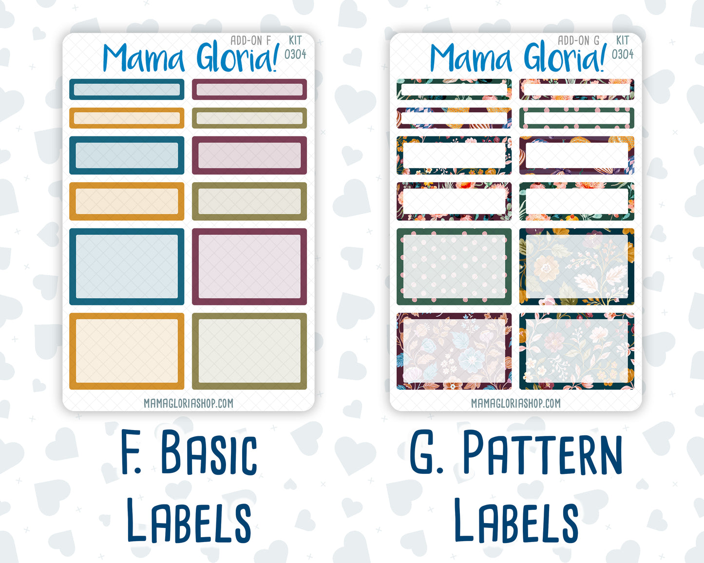 Kit 0304 - Add Ons - November - Autumn In Bloom - Planner Stickers