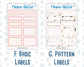 Kit 0297 - Add Ons - October - Pink Spell - Planner Stickers
