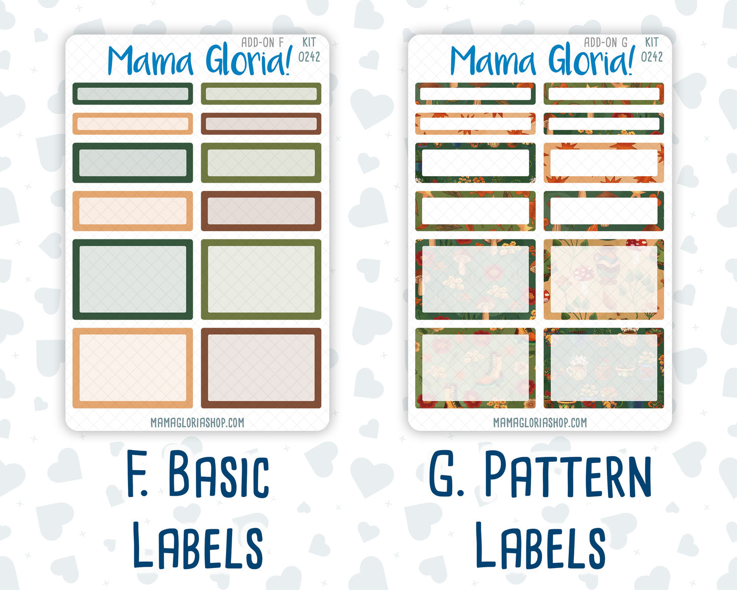 Kit 0242 - Add Ons - November - Cottage Autumn - Planner Stickers